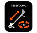 Telescopic tube to
suit every gardener. GLC3630L Telescopic Tube