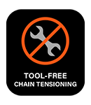 BlackDecker GKC3630L Tool-free Chain Tensioning