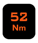 52 Nm Max Torque BL186 Torque