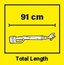91 cm Total Length Karcher TLO 1832 Total Length