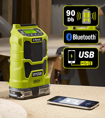 Ryobi R18R Bluetooth USB Charging