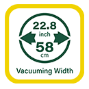 58cm Vacuuming Width Webb WEWBVAC Vacuuming Width