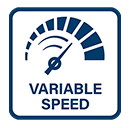 Variable Speed
Easy and precise control of the
RPM thanks to variable speed control. Bosch GWS9115S Variable Speed
