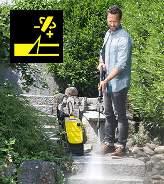 Provides the perfect pressure for
cleaning your outdoor surfaces. Karcher K7 COMPACT Pressure Washer Vario Dirt Blaster
