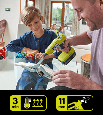 Ryobi R18GLU WarmUp Time Adhesive Glue Stick