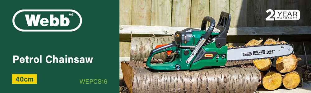 Webb WEPCS16 Petrol Chainsaw 400mm Webb WEPCS16 Petrol Chainsaw 400mm