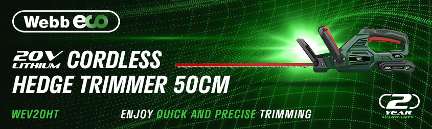 Webb WEV20HT 20v Cordless Hedge Trimmer 500mm Webb WEV20HT 20v Cordless Hedge Trimmer 500mm