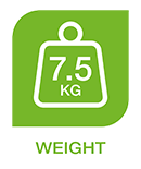 Weight 7.5 Kg SimpliGlide 360 Weight