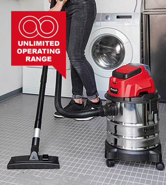 Einhell TC-VC 18-20 Li S Wet Dry Stainless Steel Vaccuum Cleaner blowing function