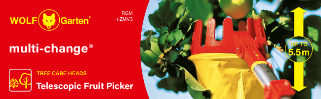 Wolf Garten P579 Multi-Change
Telescopic Fruit Picker Wolf Garten P579 Multi Change Fruit Picker