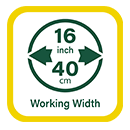 40cm Working Width Webb WEPLS400P Working Width