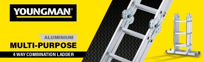 Youngman MULTIPURPOSE 4 Way Combination Ladder