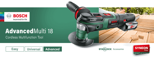 Bosch AdvancedMulti 18v Cordless Starlock Oscillating Multi Tool
