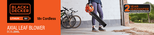 Black & Decker BCBL200L 18v Cordless Axial Garden Leaf Blower
