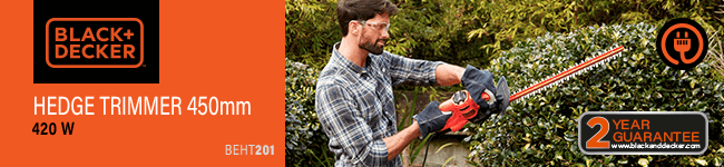 Black & Decker BEHT201 Hedge Trimmer 450mm
