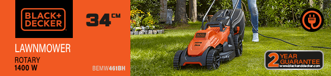 Black & Decker BEMW461BH Rotary Lawnmower 340mm