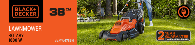 Black & Decker BEMW471BH Rotary Lawnmower 380mm
