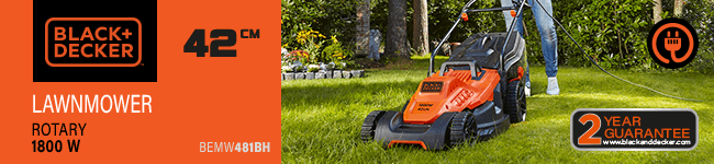 Black & Decker BEMW481BH Rotary Lawnmower 420mm