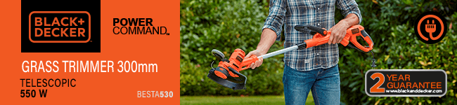 Black & Decker BESTA530 Telescopic Grass Trimmer 300mm