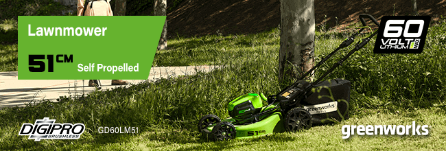 Greenworks GD60LM51 60v Cordless Brushless Self Propelled Lawnmower