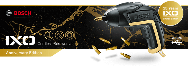 Bosch Ixo V 3 6v Cordless Screwdriver Anniversary Edition Screwdrivers