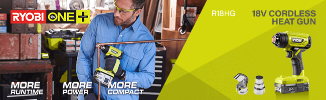 Ryobi R18HG ONE+ 18v Cordless Hot Air Heat Gun