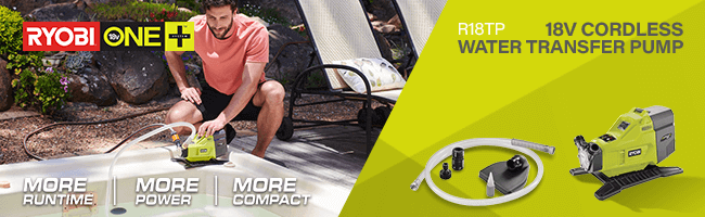 Ryobi R18TP ONE+ 18v Cordless Water Transfer Pump