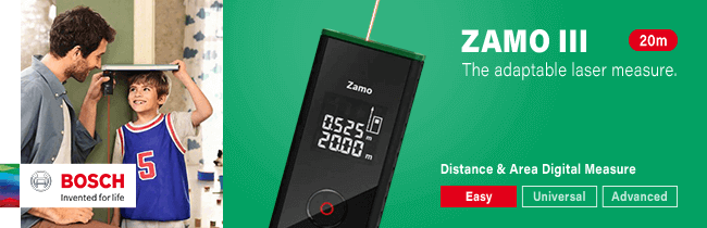 Bosch ZAMO III Distance & Area Laser Measure