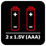 Bosch ZAMO III 2 x 1.5v (AAA) Batteries
