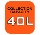 Black & Decker BEBLV260 Collection Capacity 40 litres