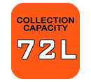 Black Decker BEBLV301 Collection Capacity 72 litres