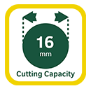 Webb WEV20HT Cutting Capacity
