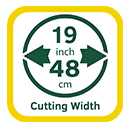 Webb WER19ALSP Cutting Width