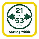 Webb WER21ALSP Cutting Width