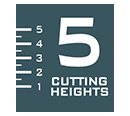 Greenworks G40LM35 Cutting Heights