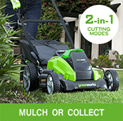 Greenworks G40LM35 2 in 1 Cutting Modes