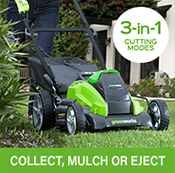 Greenworks G40LM45 3 in 1 Cutting Modes
