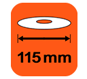 Disc Diameter: 115mm BlackDecker BEG010A5 Disc Size
