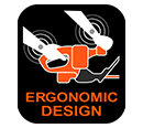 Ergonomic design for less fatigue during trimming tasks. Black Decker GTC36552PC Ergonomic Design