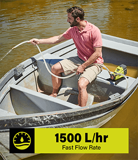Ryobi R18TP ONE+ Fast Water Flow Rate 1500 L/hr