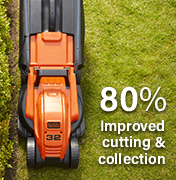 Black & Decker BEMW451BH 80% Improved cutting & collection