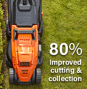 Black & Decker BEMW461BH 80% Improved cutting & collection