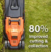 Black & Decker BEMW471BH 80% Improved cutting & collection