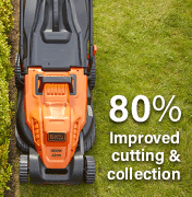 Black & Decker BEMW481BH 80% Improved cutting & collection
