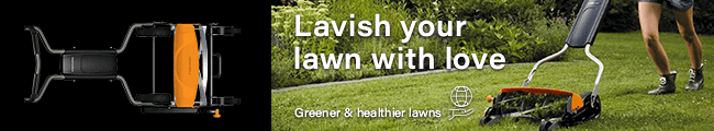Fiskars StaySharp Max Lawnmower Greener & Healthier Lawns