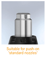 Steinel HG 2220 E Suitable for push-on standard nozzles