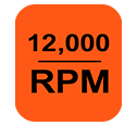 No Load Speed: 12,000rpm BlackDecker BEG010A5 Speed