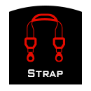 Shoulder strap with reinforced padding for comfort