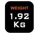 Black & Decker BEHT201 Weight 1.92 Kg
