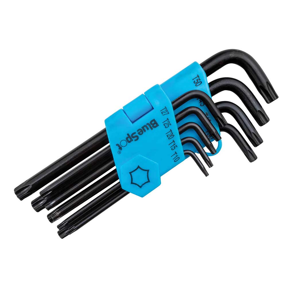 Long arm clearance torx key set